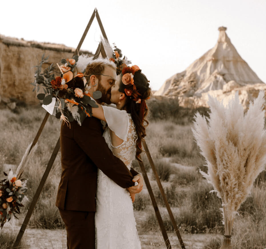 Un mariage en plein désert des Bardenas